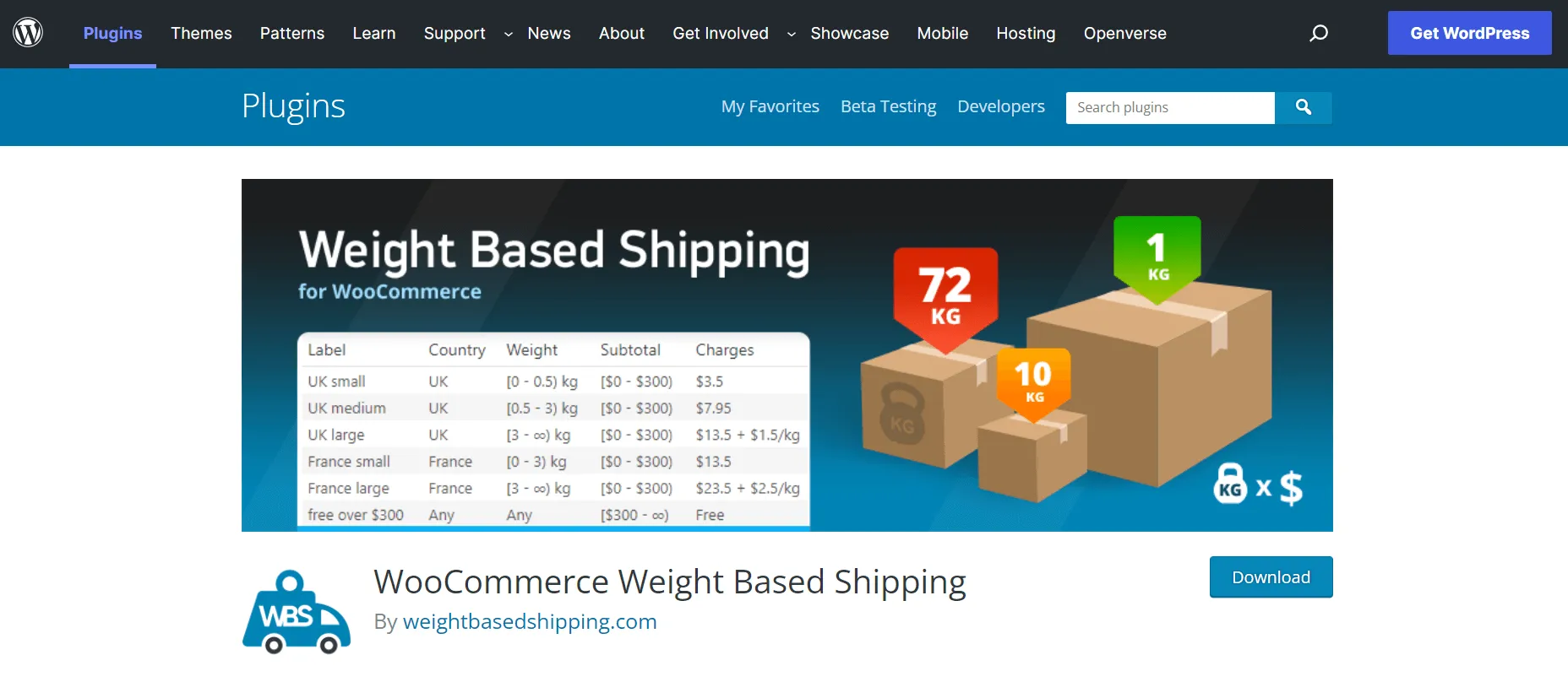 WooCommerce Weight-Based Shipping